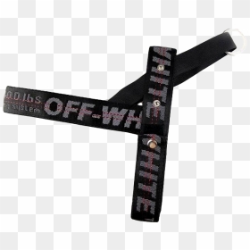 Woof-white Dog Harness & Leash - Off White Belt Png, Transparent Png - off white png