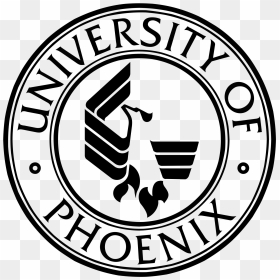 University Of Phoenix Logo Png Transparent - Logo University Of Phoenix, Png Download - phoenix black and white png