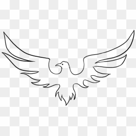 Easy Phönix Drawings, HD Png Download - phoenix black and white png