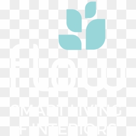Flow Logo White And Teal Png - Graphic Design, Transparent Png - flow png