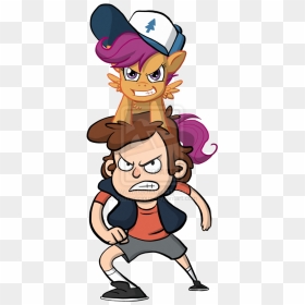 Carmalicious, Crossover, Dipper Pines, Gravity Falls, - Cartoon, HD Png Download - dipper pines png