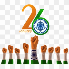 Transparent India Republic Day Hand Collaboration Thumb - 26 Th January 2020, HD Png Download - happy raksha bandhan png