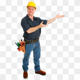 Contractor Png - Dark Transparent Construction Worker, Png Download - contractor png