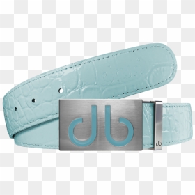 Aqua Crocodile Textured Leather Belt With Buckle - Belt, HD Png Download - belts png