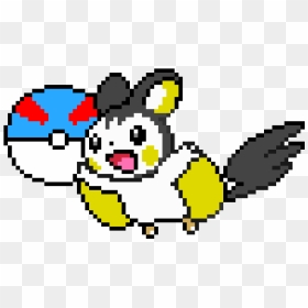 Download Hd Emolga - Handsome Squidward Pixel Art, HD Png Download - emolga png