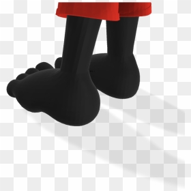 Mickey Mouse Feet Close Up 3d - Sitting, HD Png Download - mickey mouse 3d png