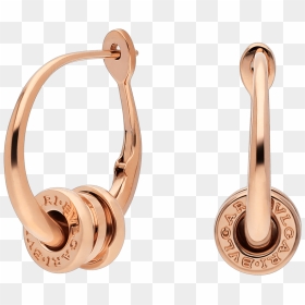 Bulgari B Zero Rose Gold Earrings, HD Png Download - hoop earrings png