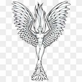 Tattoo Artist Phoenix Woman Femininity - Phoenix Tattoo Designs, HD Png ...