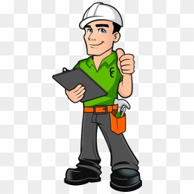 Activate Repair Warranty - General Contractor Cartoon, HD Png Download - contractor png