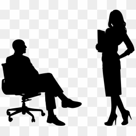Business Woman Silhouette Png, Transparent Png - ceo png