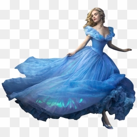 Lily James As Cinderella-full Body Png By Nickelbackloverxoxox - Cinderella Png, Transparent Png - full body png