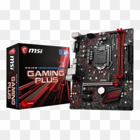 Motherboard Msi H310m Gaming Plus, HD Png Download - computer parts png