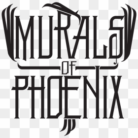 Muralsofphoenix1 Copy, HD Png Download - phoenix black and white png