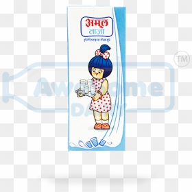 Amul Taaza 1 Lite Tetra Pack Online On Awesome Dairy, - Amul, HD Png Download - amul butter png