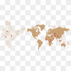 Ssh Map-1 - Flat World Map Pink, HD Png Download - vishwakarma god png