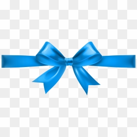 Blue Christmas Bow Png Blue Ribbon Bow Png- - Blue Bow Png, Transparent Png - blue ribbons png