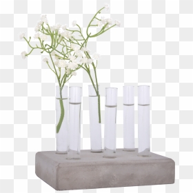 Cuttings Tubes Set Concrete Base L - Esschert Design, HD Png Download - modern flower vase png
