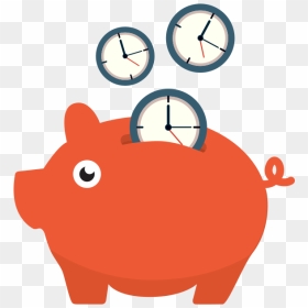 A Collaborative Classroom Is Key - Saving Time Piggy Bank, HD Png Download - tiempo png