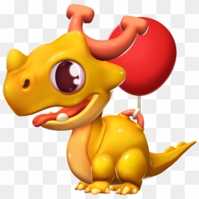 Balloon Dragon Baby - Cute Dragon Mania Legends Dragons, HD Png Download - baby dragon png