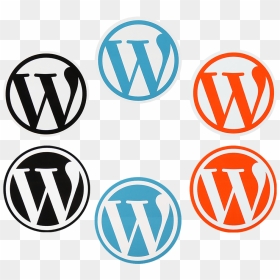 Wordpress Round Sticker - Wordpress Icon, HD Png Download - wordpress icon png