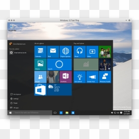 01 Start Menu Default - Windows 10 Start Menu, HD Png Download - windows 95 icons png
