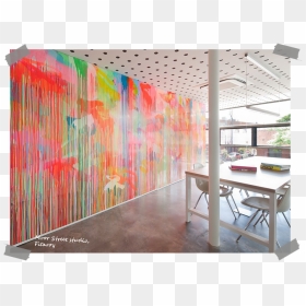 Colourful Office Design, Pink Wall, Office Divider - Clare Cousins Architects, HD Png Download - pink divider png