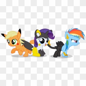 Genesismasterda, Crossover, Emolga, Filly, Pikachu, - Friendship Is Magic Rainbow Dash, HD Png Download - emolga png