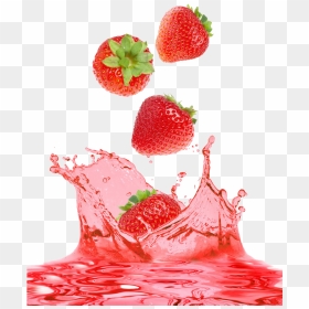 Strawberry Fruit, Strawberry Clipart, Strawberries, - Red Juice Splash Png, Transparent Png - fruit juice splash png