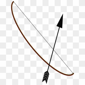 Triangle,bow And Arrow,leaf - Amerindian Bow And Arrow, HD Png Download - bow and arrow clip art png