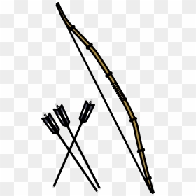 Bow And Arrow Clipart - 三 本 の 矢 イラスト, HD Png Download - bow and arrow clip art png