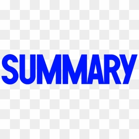 Summary Transparent, HD Png Download - summary png