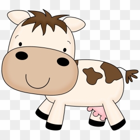 Minecraft Cow Clipart - Cute Farm Animal Clipart, HD Png Download - minecraft cow png