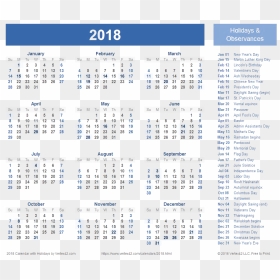 Download 2018 Calendar Transparent Background - Calendar, HD Png Download - 2018 calendar png hd