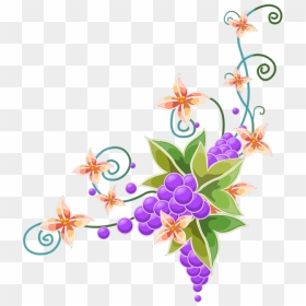 Transparent Purple Butterfly Clipart - Border Background Design Nature, HD Png Download - flower and butterfly border design png