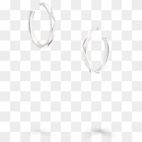 Laurence Graff Signature Hoop Earrings In White Gold - Ring, HD Png Download - hoop earrings png