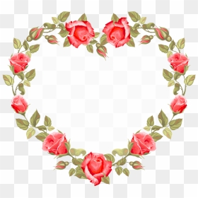 Wedding Invitation Flower Heart Clip Art - Calendar 2020 Malaysia Printable, HD Png Download - wedding rose flower png