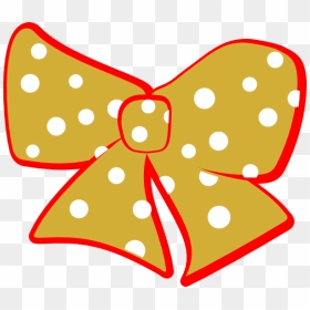 Red Gold Cheer Bow Clip Art At - Minnie Mouse Logo Png, Transparent Png - bow and arrow clip art png
