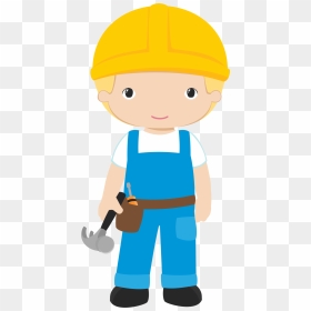 Kid Construction Worker Clipart, HD Png Download - contractor png