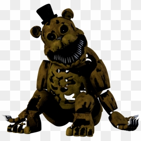 Fnaf Nightmare Golden Freddy, HD Png Download - nightmare freddy png