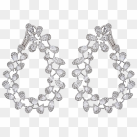 Nirav Modi Diamond Sets Transparent, HD Png Download - hoop earrings png