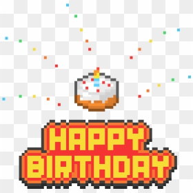 Happy Birthday Pixel Art, HD Png Download - happy birthday text art png