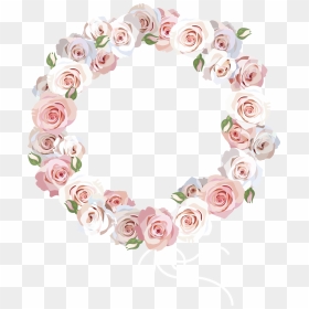 Download Flower Rose Illustration Euclidean Vector - Border Transparent Background Flower Circle Png, Png Download - flower round frame png