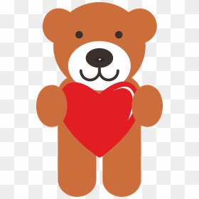 Teddy Bear Valentine Cartoon, HD Png Download - valentines teddy bear png