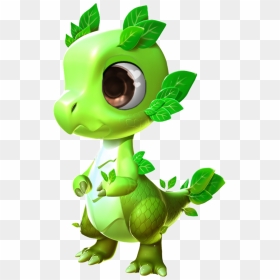 Leaf Dragon Baby - Baby Leaf Dragon From Dragon Mania Legends, HD Png Download - baby dragon png