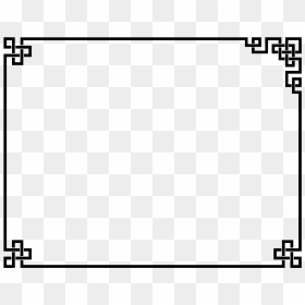 Black Chinese Frame Png, Transparent Png - photo frame vector png