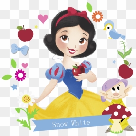 Disney Cartoon Princess Wall Sticker Children"s Room - Dibujo Blancanieves Color, HD Png Download - disney cartoon png