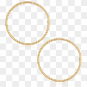 Jumbo Plain Sleeper Hoop Earrings In 22ct Gold, HD Png Download - hoop earrings png