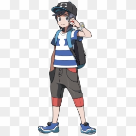 Pokemon Sun And Moon Male Trainer, HD Png Download - pokemon clipart png