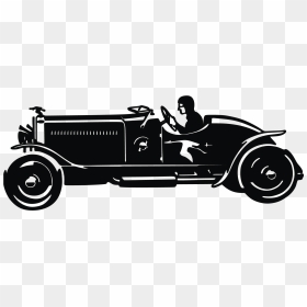 Vintage Car Silhouette, HD Png Download - convertible png