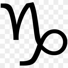 Capricorn Zodiac Sign Png, Transparent Png - aquarius symbol png